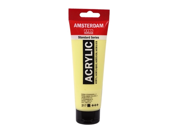 Een Acrylverf Amsterdam 120 ml 217 permanent citroengeel licht koop je bij Terpen Tijn