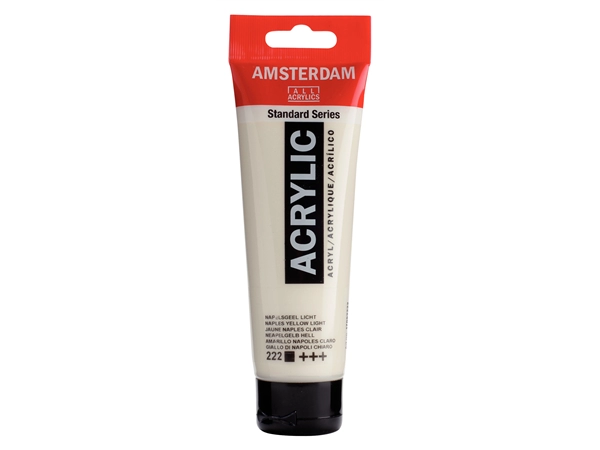 Een Acrylverf Amsterdam 120 ml 222 Napelsgeel licht koop je bij Terpen Tijn