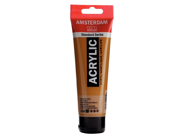 Een Acrylverf Amsterdam 120 ml 234 sienna naturel koop je bij Terpen Tijn