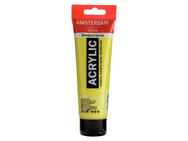 Een Acrylverf Amsterdam 120 ml 243 groengeel koop je bij Terpen Tijn