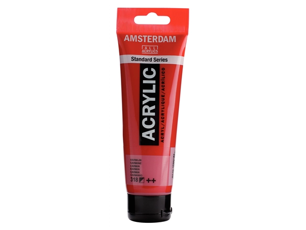 Een Acrylverf Amsterdam 120 ml 318 karmijn koop je bij Terpen Tijn