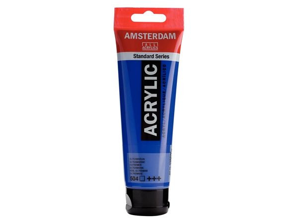 Een Acrylverf Amsterdam 120 ml 504 ultramarijn koop je bij Terpen Tijn