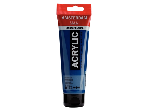 Een Acrylverf Amsterdam 120 ml 557 groenblauw koop je bij Terpen Tijn