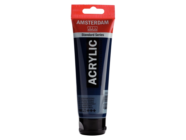 Een Acrylverf Amsterdam 120 ml 566 pruisischblauw phtalo koop je bij Terpen Tijn