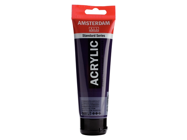 Een Acrylverf Amsterdam 120 ml 568 permanentblauwviolet koop je bij Terpen Tijn