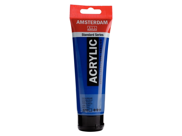 Een Acrylverf Amsterdam 120 ml 570 phthaloblauw koop je bij Terpen Tijn