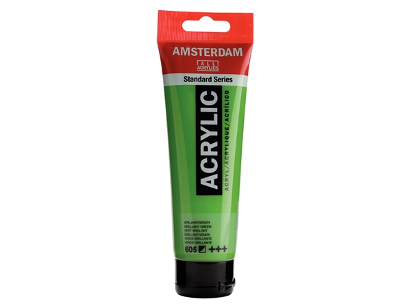 Een Acrylverf Amsterdam 120 ml 605 briljantgroen koop je bij Terpen Tijn