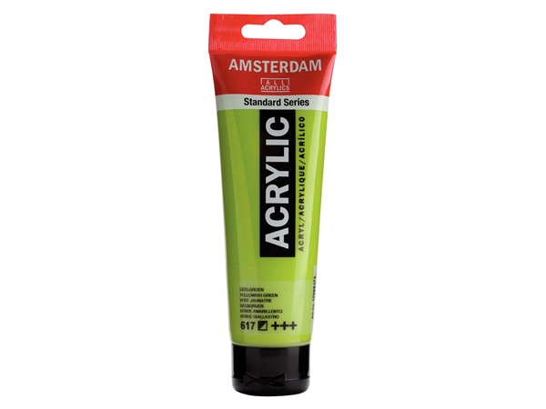 Een Acrylverf Amsterdam 120 ml 617 geelgroen koop je bij Terpen Tijn