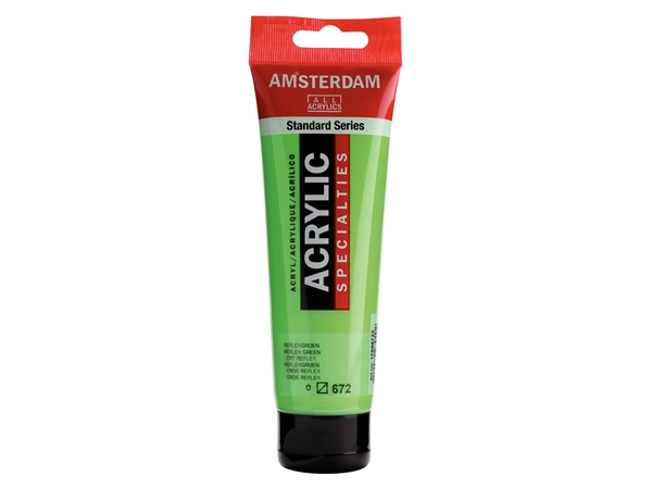 Een Acrylverf Amsterdam 120 ml 672 reflexgroen koop je bij Terpen Tijn