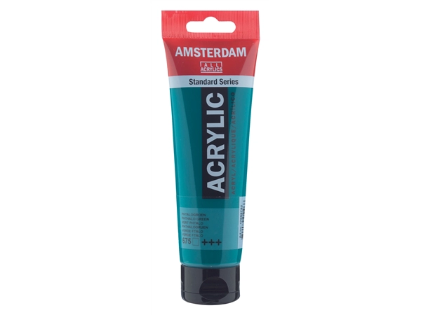 Een Acrylverf Amsterdam 120 ml 675 phtalogroen koop je bij Terpen Tijn