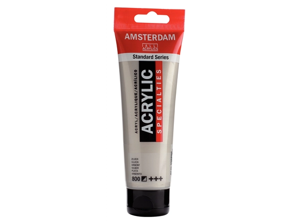 Een Acrylverf Amsterdam 120 ml 800 zilver koop je bij Terpen Tijn