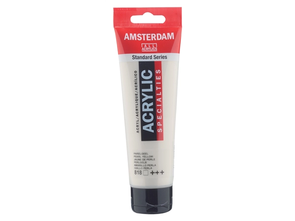 Een Acrylverf Amsterdam 120 ml 818 parelgeel koop je bij Terpen Tijn