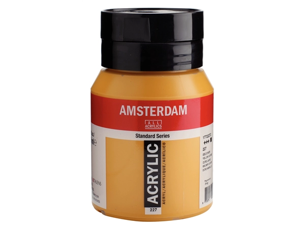 Een Acrylverf Amsterdam 500 ml 227 gele oker koop je bij Terpen Tijn