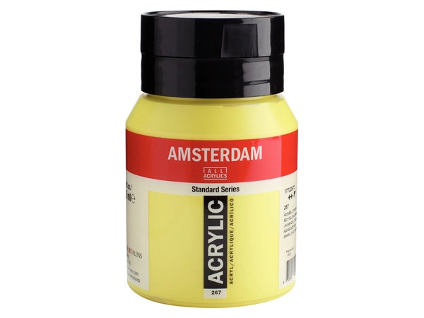 Een Acrylverf Amsterdam 500 ml 267 azogeel citroen koop je bij Terpen Tijn