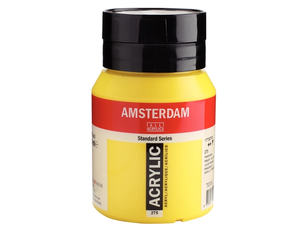 Een Acrylverf Amsterdam 500 ml 275 primairgeel koop je bij Terpen Tijn