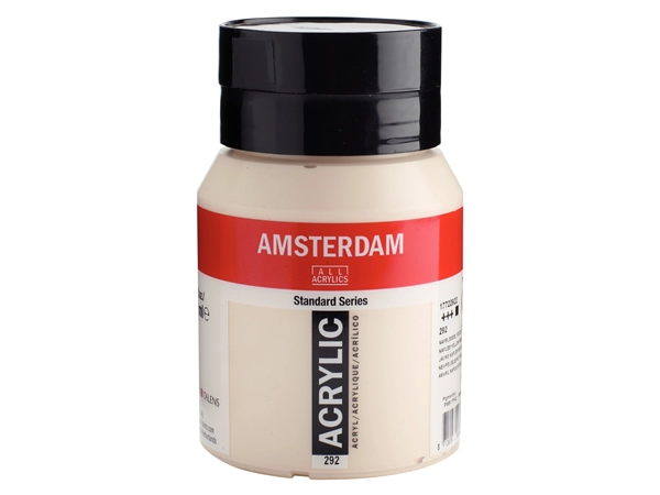 Een Acrylverf Amsterdam 500 ml 292 napelsgeel rood licht koop je bij Terpen Tijn