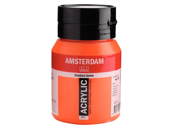 Een Acrylverf Amsterdam 500 ml 311 vermiljoen koop je bij Terpen Tijn