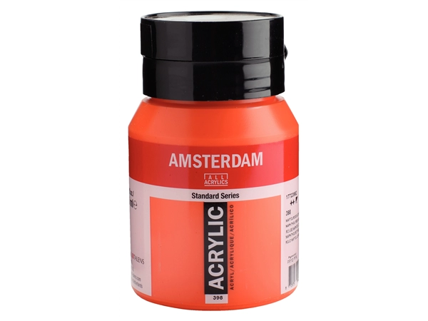 Een Acrylverf Amsterdam 500 ml 398 naftolrood licht koop je bij Terpen Tijn