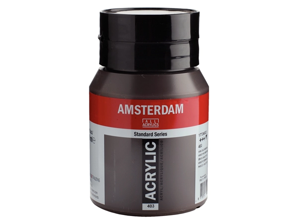 Een Acrylverf Amsterdam 500 ml 403 van dijckbruin koop je bij Terpen Tijn