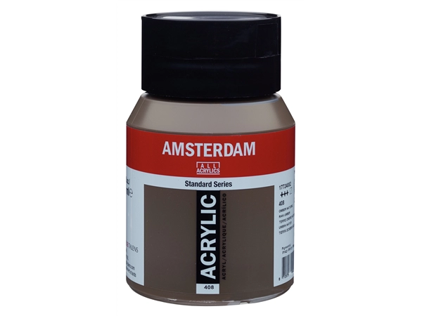 Een Acrylverf Amsterdam 500 ml 408 rauwe omber koop je bij Terpen Tijn