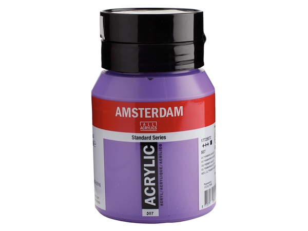 Een Acrylverf Amsterdam 500 ml 507 ultramarijn violet koop je bij Terpen Tijn