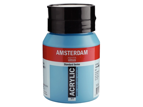 Een Acrylverf Amsterdam 500 ml 517 koningsblauw koop je bij Terpen Tijn