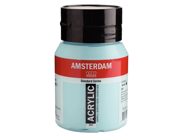 Een Acrylverf Amsterdam 500 ml 551 hemelsblauw licht koop je bij Terpen Tijn