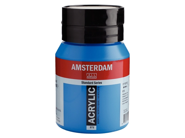 Een Acrylverf Amsterdam 500 ml 572 primaircyaan koop je bij Terpen Tijn