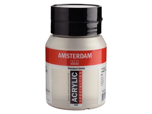 Een Acrylverf Amsterdam 500 ml 800 zilver koop je bij Terpen Tijn