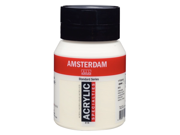 Een Acrylverf Amsterdam 500 ml 818 parelgeel koop je bij Terpen Tijn