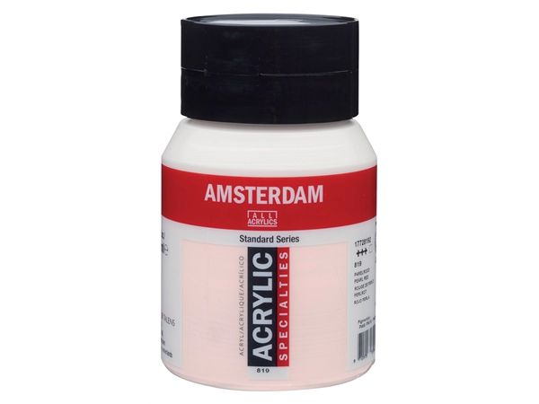 Een Acrylverf Amsterdam 500 ml 819 parelrood koop je bij Terpen Tijn