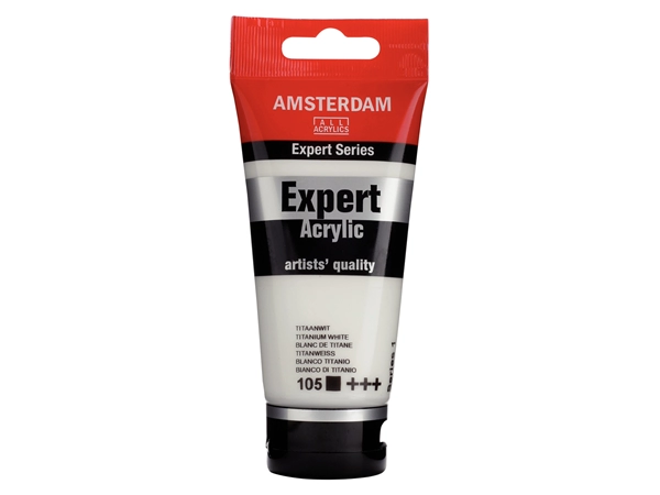 Een Acrylverf Amsterdam Expert 75 ml 105 titaanwit koop je bij Terpen Tijn