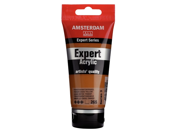 Een Acrylverf Amsterdam Expert 75 ml 265 transparant oxydgeel koop je bij Terpen Tijn