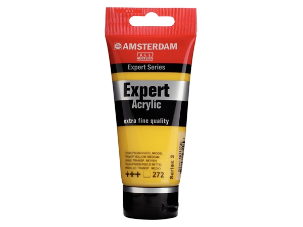 Een Acrylverf Amsterdam Expert 75 ml 272 transparantgeel middel koop je bij Terpen Tijn