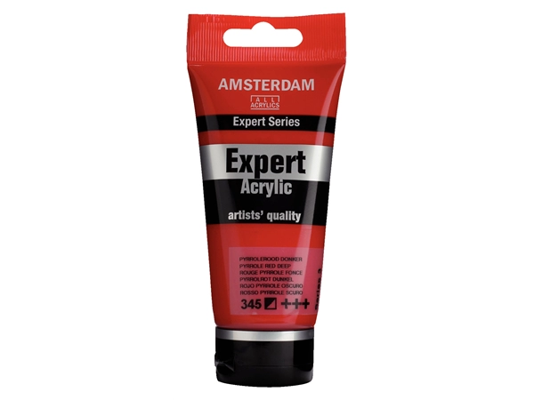 Een Acrylverf Amsterdam Expert 75 ml 345 pyrrolerood donker koop je bij Terpen Tijn