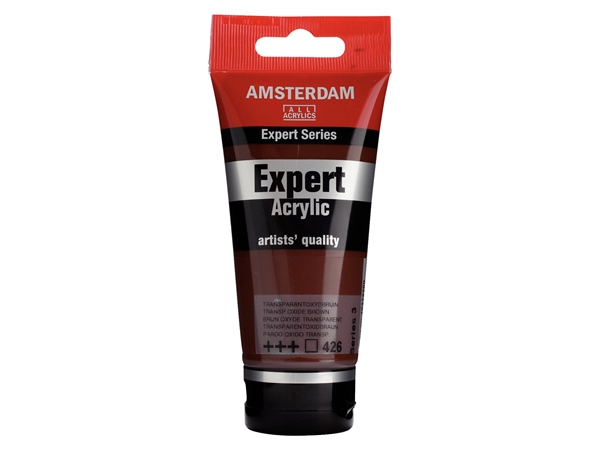 Een Acrylverf Amsterdam Expert 75 ml 426 transparant oxydbruin koop je bij Terpen Tijn