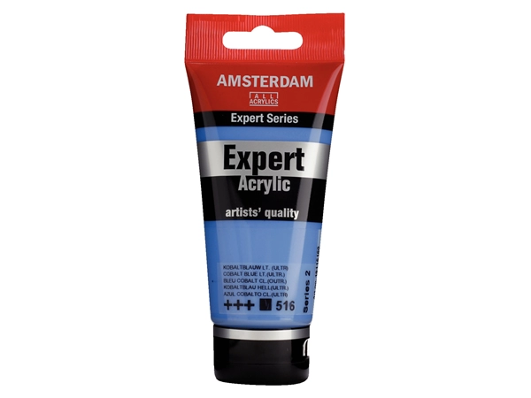 Een Acrylverf Amsterdam Expert 75 ml 516 kobaltblauw licht (ultram.) koop je bij Terpen Tijn