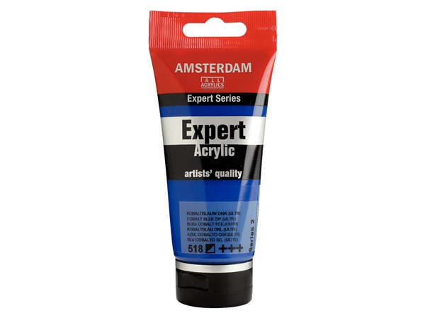 Een Acrylverf Amsterdam Expert 75 ml 518 kobaltblauw donker (ultram.) koop je bij Terpen Tijn