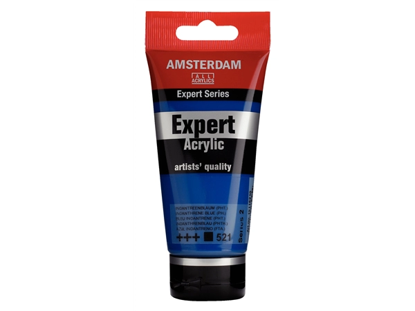 Een Acrylverf Amsterdam Expert 75 ml 521 indantreenblauw (phtalo) koop je bij Terpen Tijn