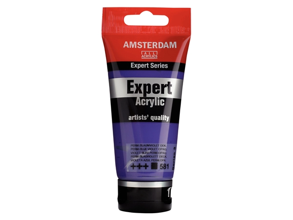 Een Acrylverf Amsterdam Expert 75 ml 581 perm. blauwviolet dekkend koop je bij Terpen Tijn