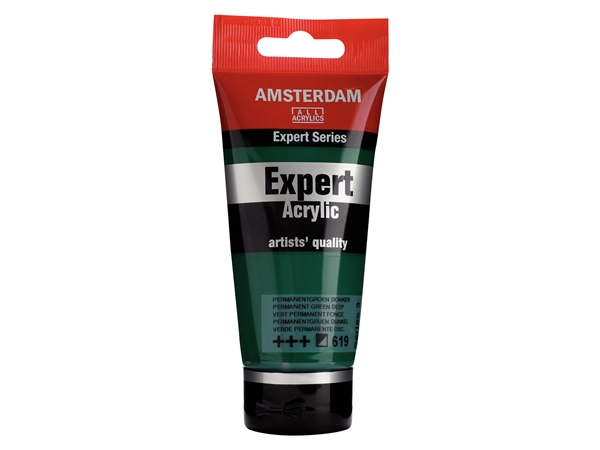 Een Acrylverf Amsterdam Expert 75 ml 619 perm. goen donker koop je bij Terpen Tijn