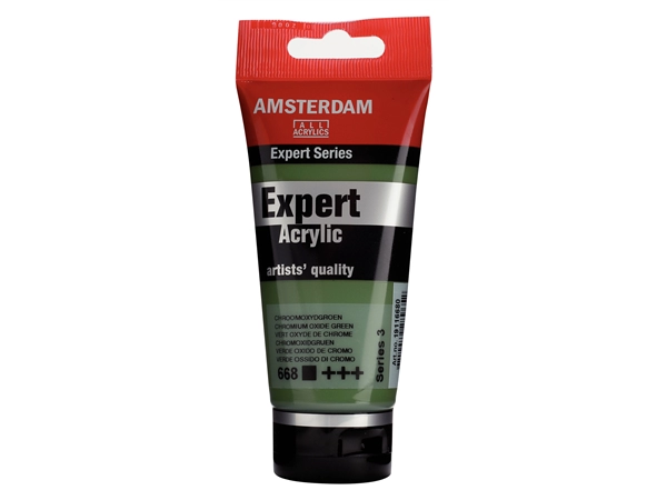 Een Acrylverf Amsterdam Expert 75 ml 668 chroomoxyd groen koop je bij Terpen Tijn