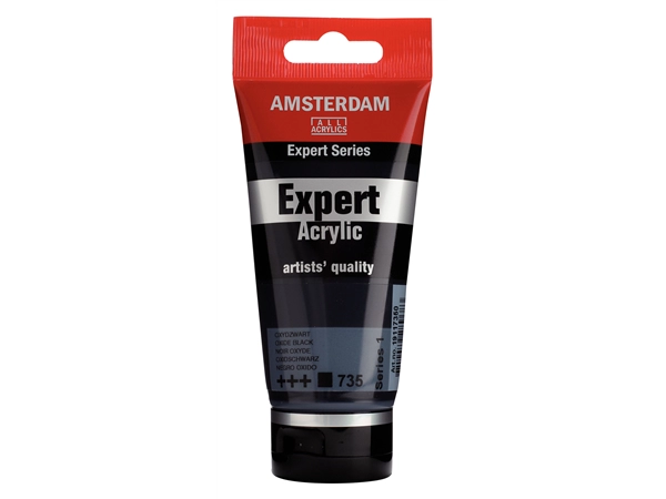 Een Acrylverf Amsterdam Expert 75 ml 735 oxydzwart koop je bij Terpen Tijn