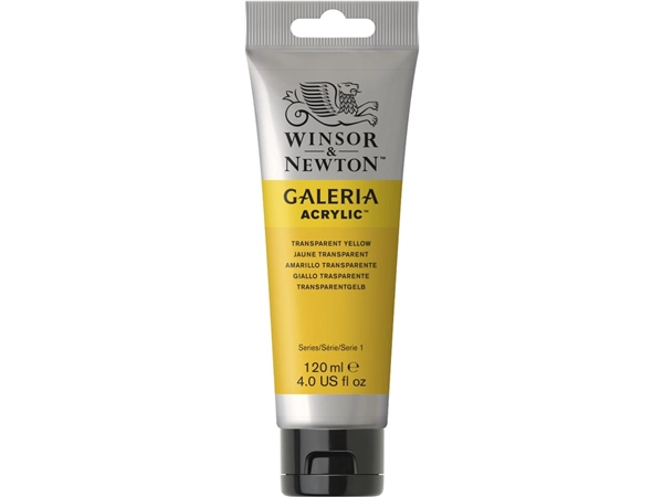 Een Acrylverf Galeria 120 ml 653 transparent yellow koop je bij Terpen Tijn