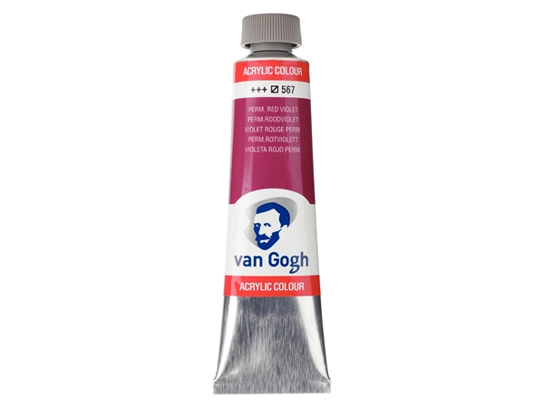 Een Acrylverf Van Gogh 40 ml 567 permanent roodviolet koop je bij Terpen Tijn