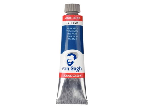 Een Acrylverf Van Gogh 40 ml 570 phtaloblauw koop je bij Terpen Tijn