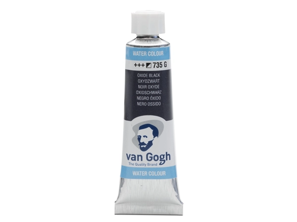 Een Aquarelverf Van Gogh 10 ml 735 oxydzwart koop je bij Terpen Tijn