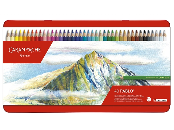 Een Caran d'Ache Pablo kleurpotloden 40 stuks set koop je bij Terpen Tijn