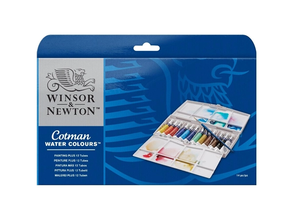 Een Cotman aquarelverf 12 tubes 8 ml + penseel set koop je bij Terpen Tijn