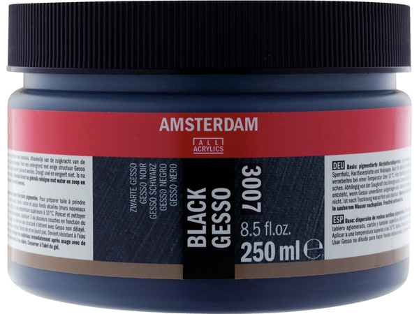 Een Gesso zwart 250 ml Amsterdam koop je bij Terpen Tijn